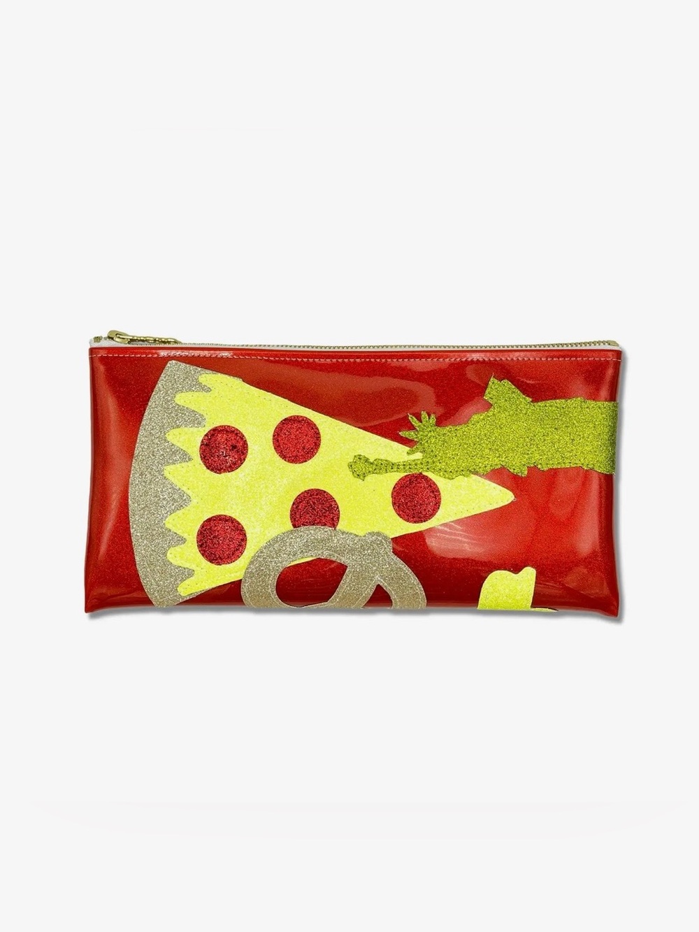 Glittery taste of New York City clutch